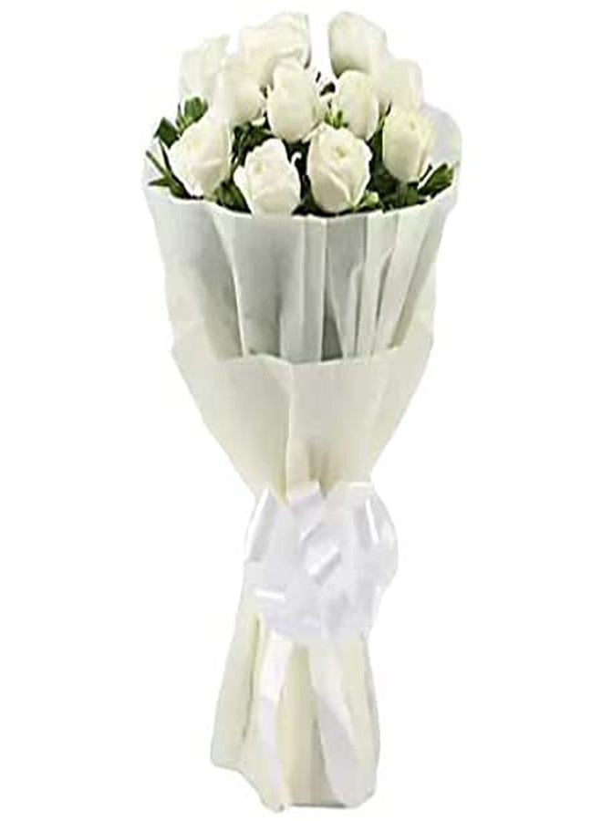 Just Flowers 24x28 Inch Non Woven Cream Paper for Bouquet Wrapping & Gift Packing (15 Sheets) - Image 2